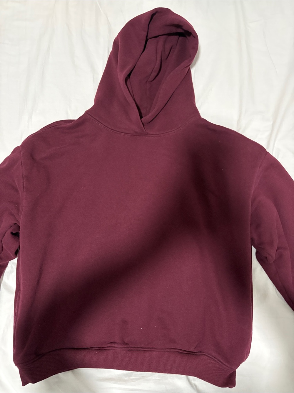 Sunday Burgundy Hooded Sweatshirt